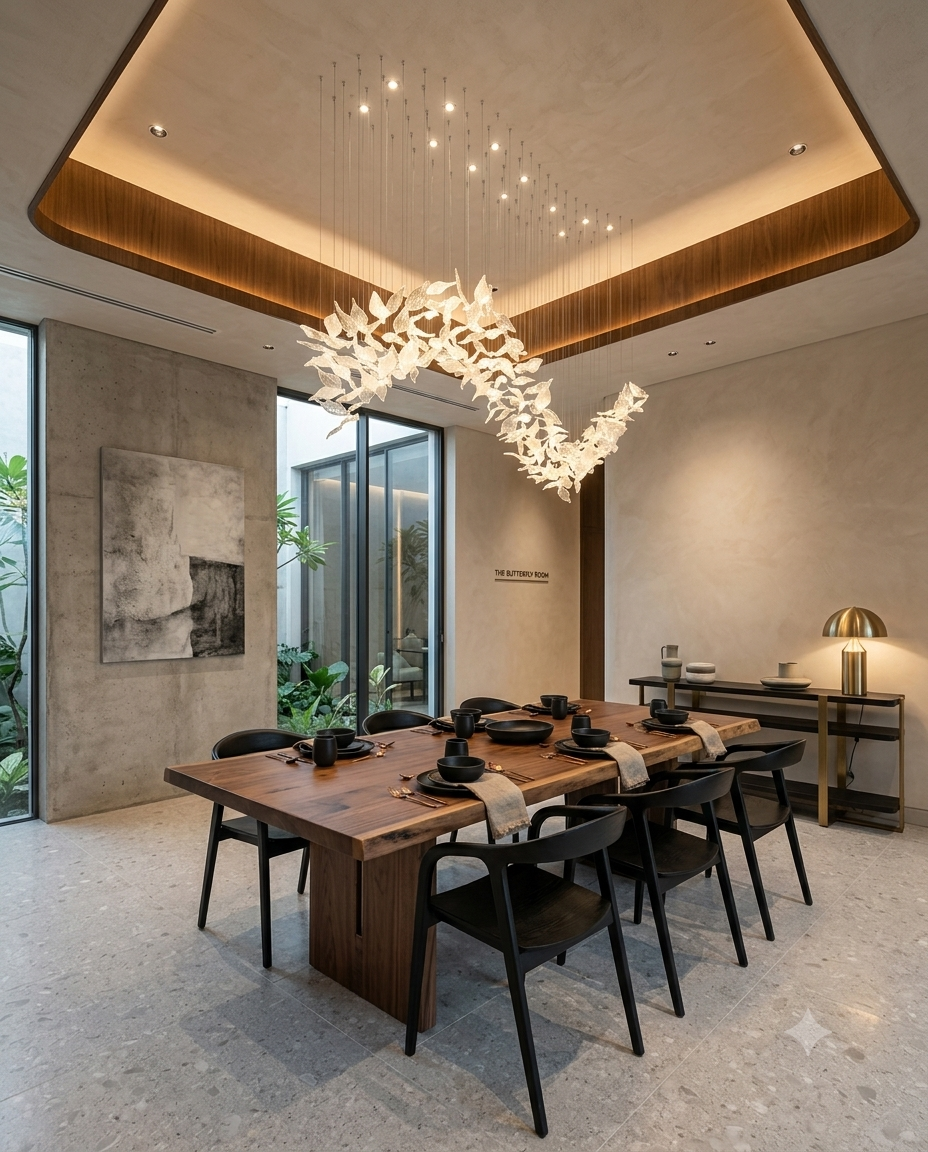Custom S-Shape Large Glass Leaf Chandelier - 2M Rectangular Wave Style Frosted & Clear Crystal Leaves Pendant Light for Luxury Dining Room