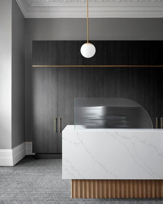 Architectural Pendant Light – Polished Brass