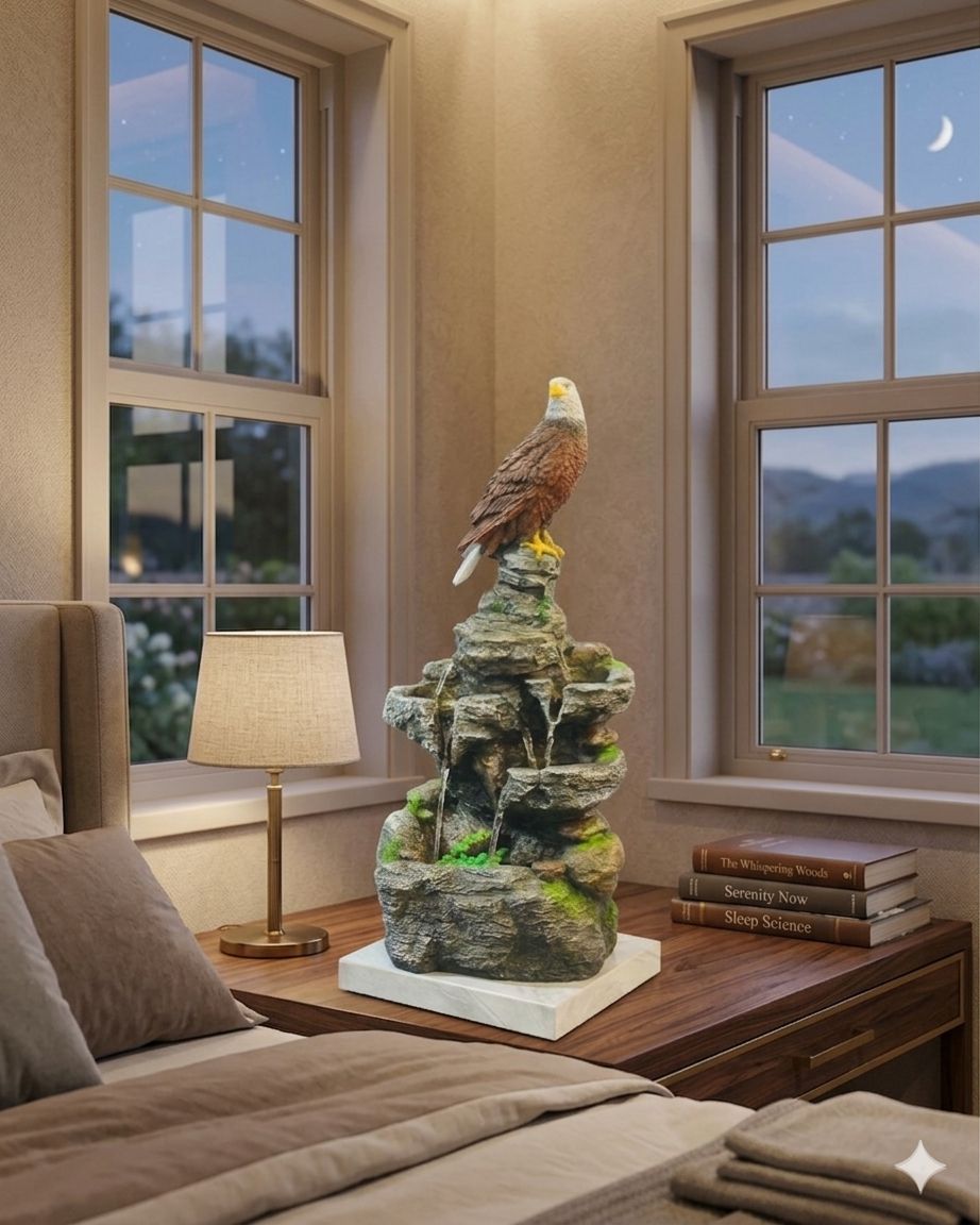 Majestic Alpine Eagle Indoor Water Fountain