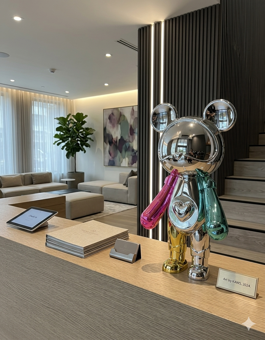 Modern Multicolor Bear Sculpture Lamp – Luxury Decorative Art Collection And Gifting