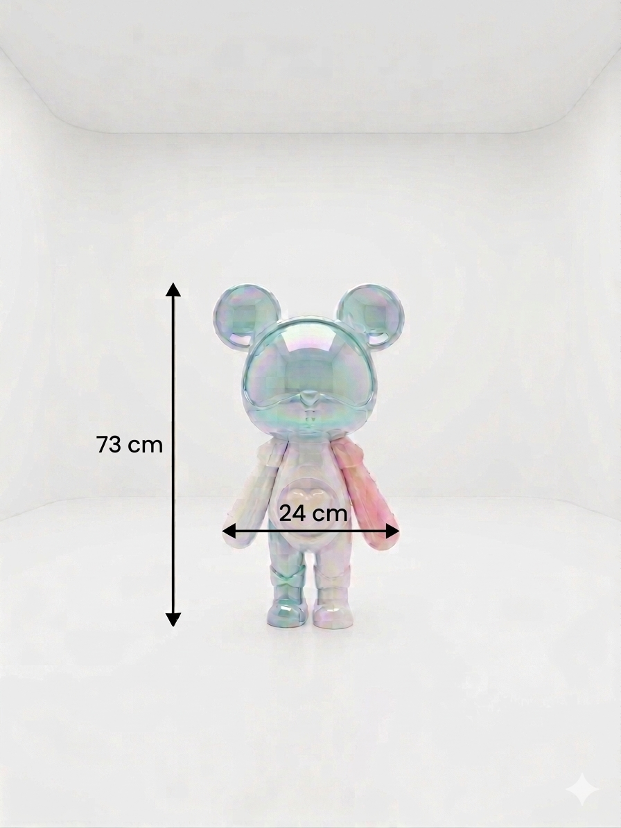 The Aura Bear: Limited Edition Iridescent Acrylic Gift Sculpture