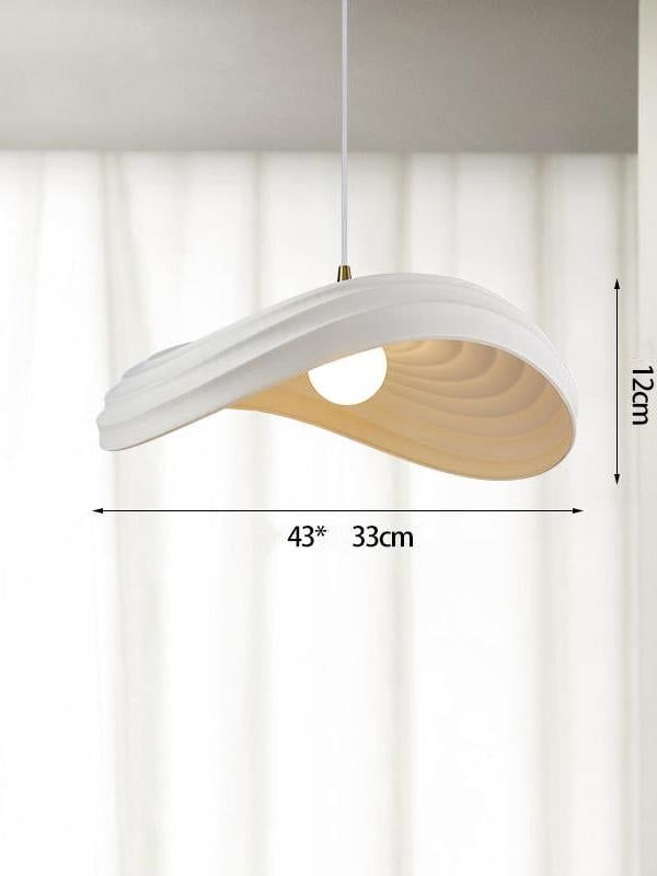 Boat Pendant Light – Flowing Resin E27 Ceiling Lamp Inspired by Ocean Diatoms