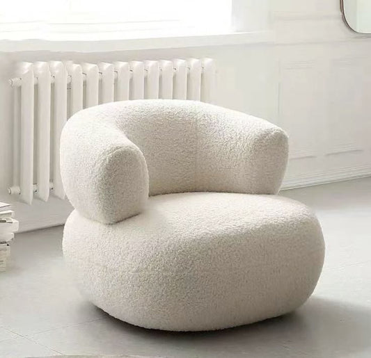 Creative Modern Lounge Sofa Chair – Sculpted Armchair for Living Room & Bedroom