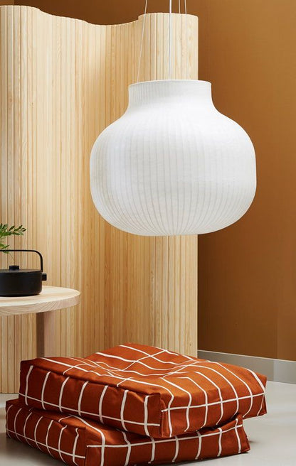 Muuto-Inspired Ribbed Globe Pendant Light – Soft Minimalist Statement for Modern Interiors
