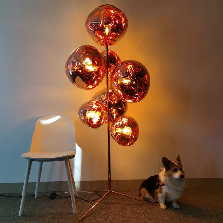 Modern Nordic Lava LED Floor Lamp – Tom Dixon Inspired Contemporary Standing Light with Acrylic Shades