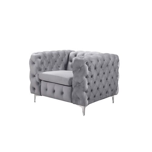 Modern Tufted Velvet Loveseat Sofa – Compact Luxury Accent Couch