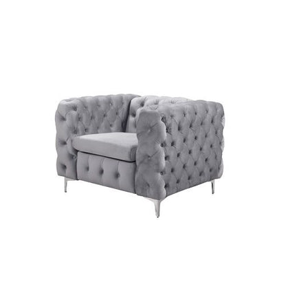 Modern Tufted Velvet Loveseat Sofa – Compact Luxury Accent Couch