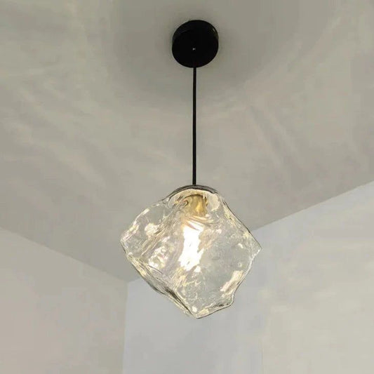 Simple & Creative Ice Cube Lava Chandelier – Adjustable LED Pendant Light 30 C.M