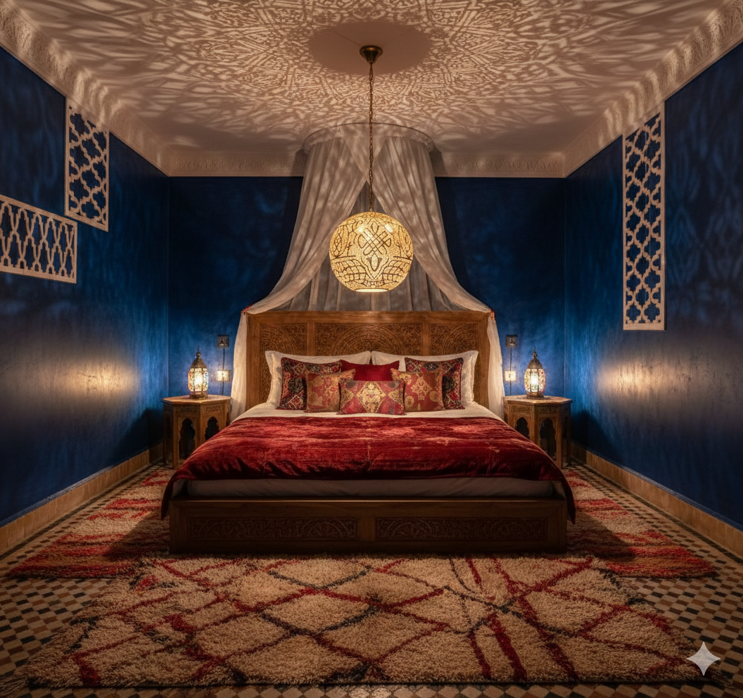 Moroccan Brass Globe Pendant Light Round Ball Shape