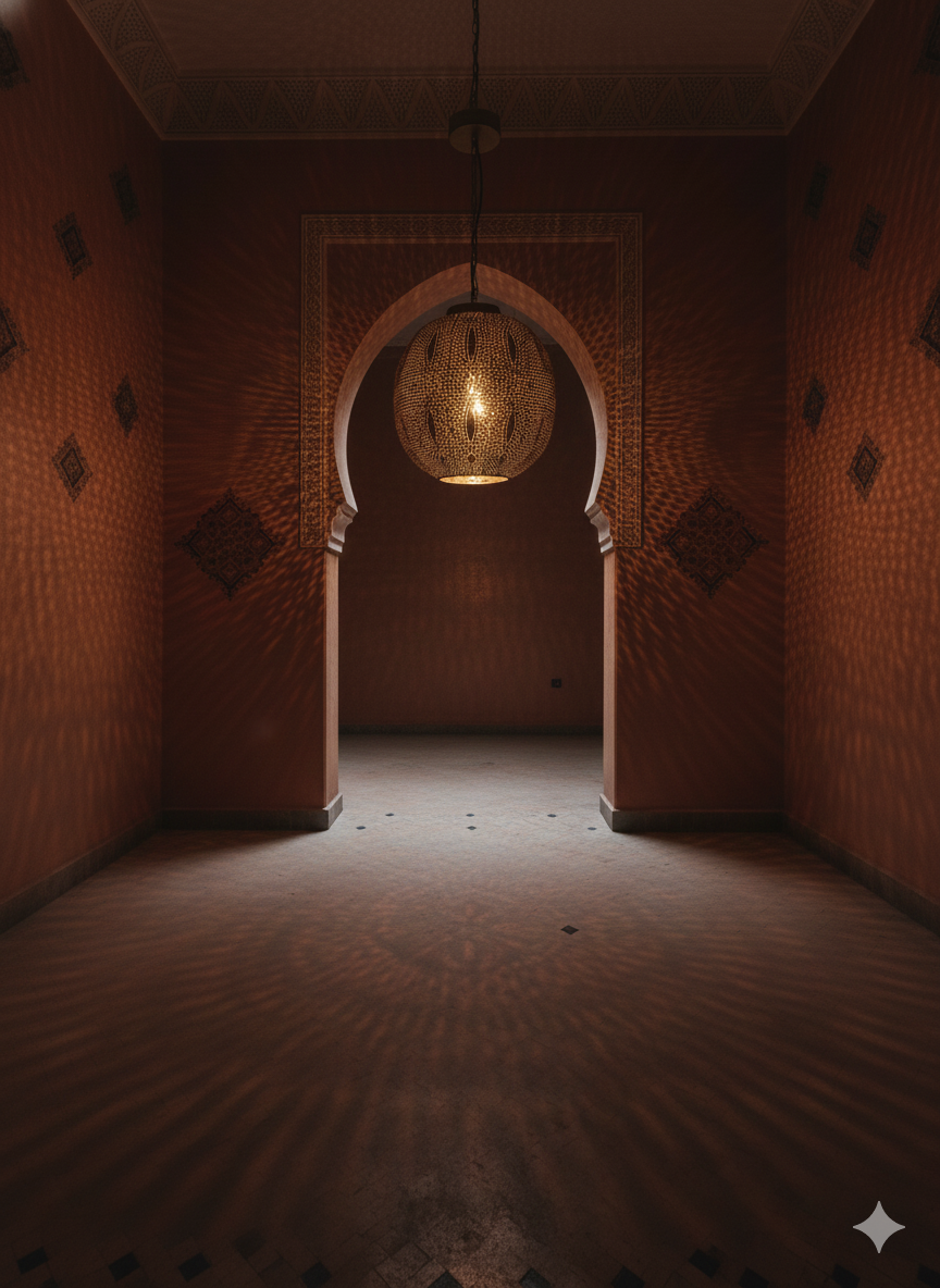 Handcrafted Brass Orb Pendant Light