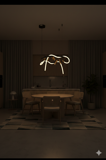 Modern Abstract LED Chandelier