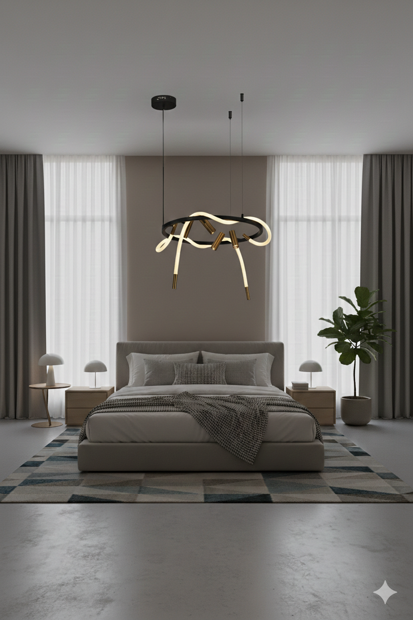 Modern Abstract LED Chandelier