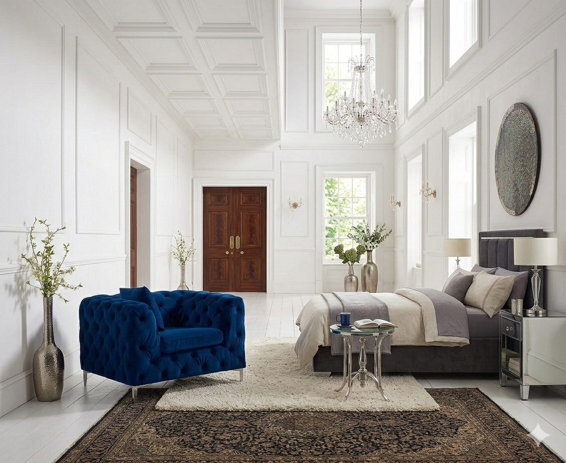 Modern Tufted Velvet Loveseat Sofa – Compact Luxury Accent Couch