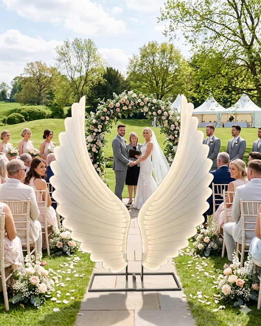 Large Angel Wing Wedding Backdrop – Decorative Double Wings Event Photo Stage Decoration