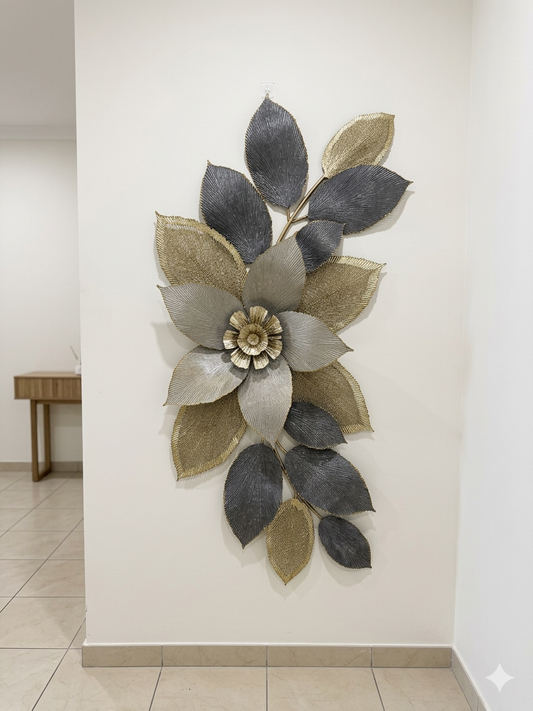 Luxury Metal Wall Art Décor – Modern Decorative Wall Sculpture for Living Room & Hallway