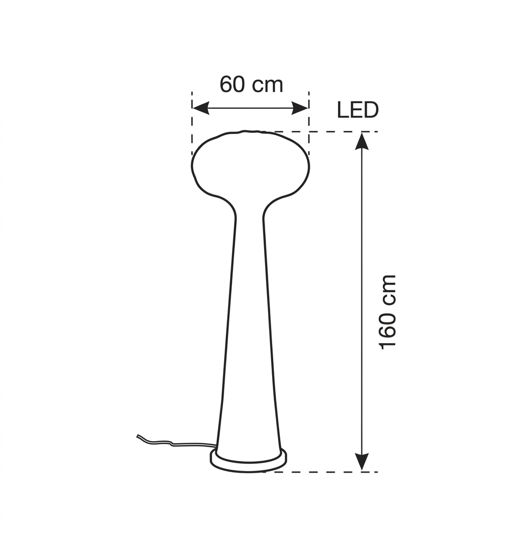 Modern Mushroom Floor Lamp – Sculptural Paper Standing Lamp