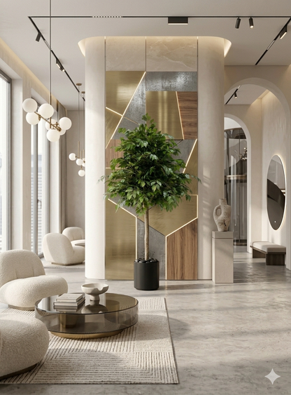 150cm Large Artificial Ficus Tree in Minimalist Black Pot