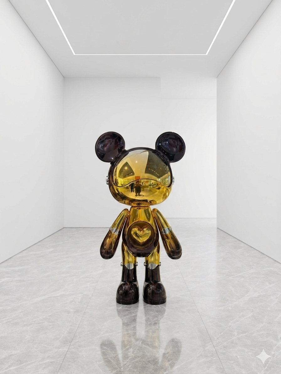 Luxury Bear Gift Sculpture Lamp – Modern Decorative Art Collection