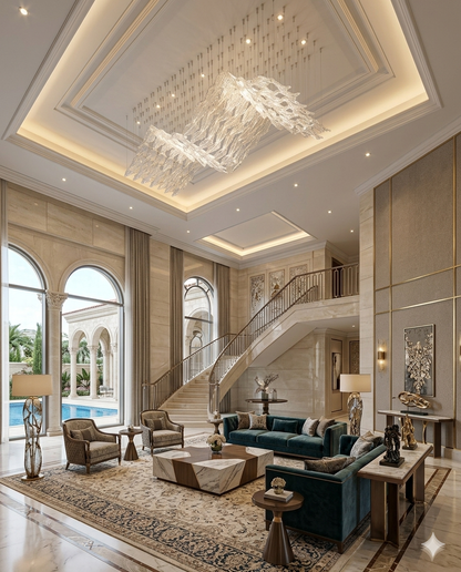 Luxury Wave Crystal Chandelier LED Ceiling Light – Custom Modern Hanging Ceiling Design (3m & 2m Options)