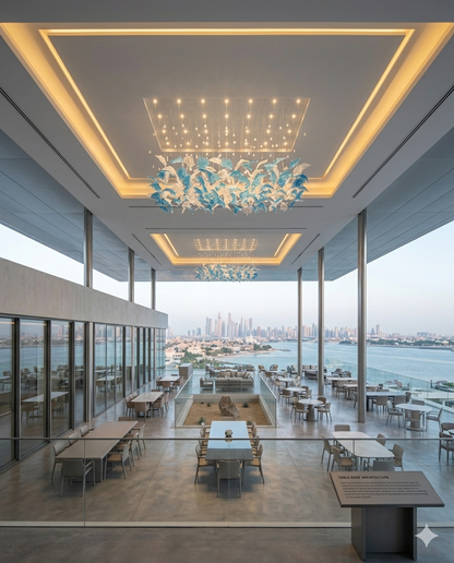Modern Custom Blue & White Crystal Chandelier LED Ceiling Light – Custom Hanging Luxury Designer Light