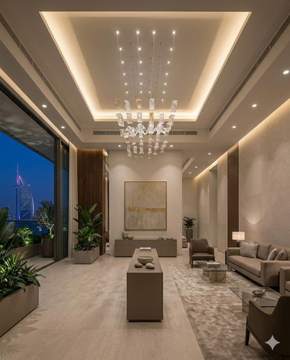Modern Wave Crystal Chandelier LED – Custom Single Drop Ceiling Light (Clear & Amber Crystal Options)