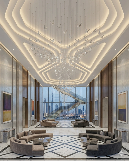 Modern 2M x 3M Crystal Silver Butterfly Chandelier – Luxury Large Floating Pendant Raindrop Ceiling Light