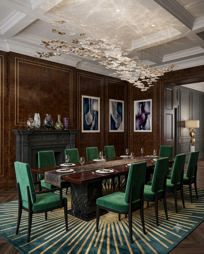 Luxury Custom Glass Chandelier - Modern Clear & Silver Pendant Light (2m x 60cm)