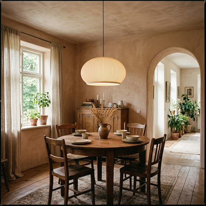 Modern Nordic Oval Pendant Light – Creative White Lantern Chandelier for Living Room & Bedroom