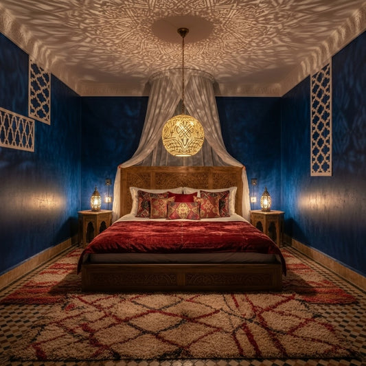 Moroccan Brass Globe Pendant Light Round Ball Shape