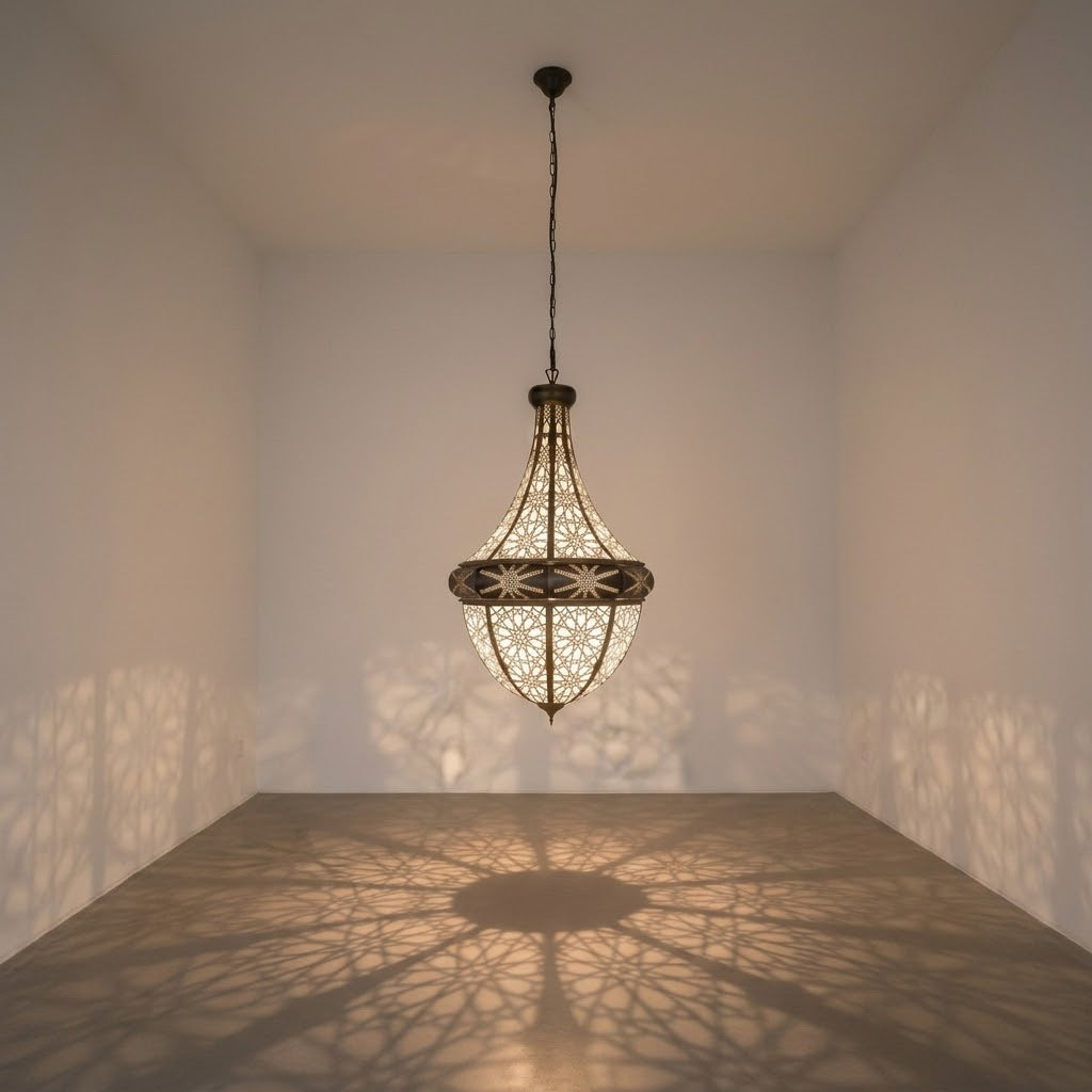 Modern Ramadan Cannon Decor – Handcrafted Brass & Frosted Glass Midfa Al Iftar – Luxury Islamic Ornament for Home & Majlis