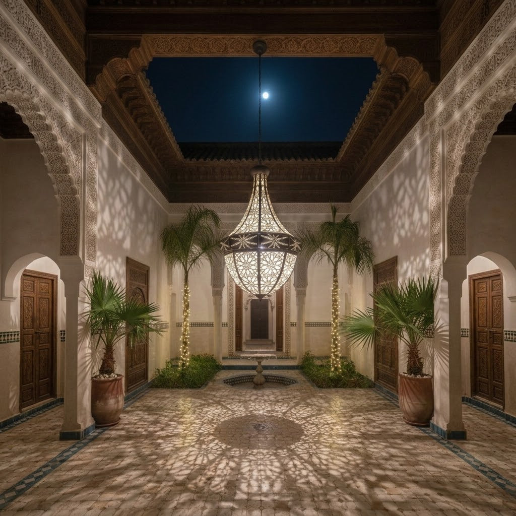 Modern Ramadan Cannon Decor – Handcrafted Brass & Frosted Glass Midfa Al Iftar – Luxury Islamic Ornament for Home & Majlis