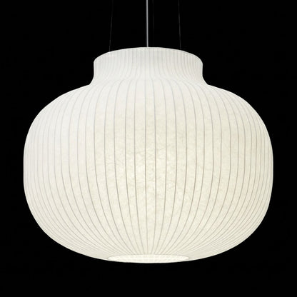 Muuto-Inspired Ribbed Globe Pendant Light – Soft Minimalist Statement for Modern Interiors