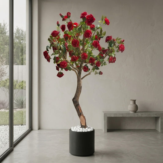 Modern Artificial Rose Topiary Tree