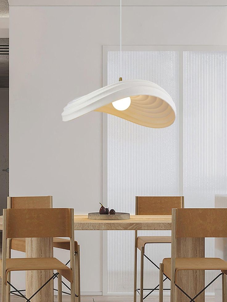 Boat Pendant Light – Flowing Resin E27 Ceiling Lamp Inspired by Ocean Diatoms