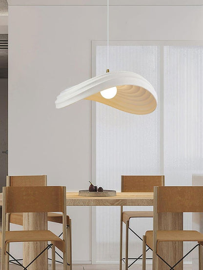 Boat Pendant Light – Flowing Resin E27 Ceiling Lamp Inspired by Ocean Diatoms