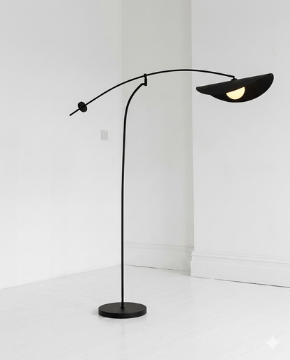 Minimalist Glass Globe Standing Lamp