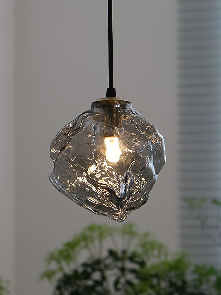 Simple & Creative Ice Cube Lava Chandelier – Adjustable LED Pendant Light 30 C.M