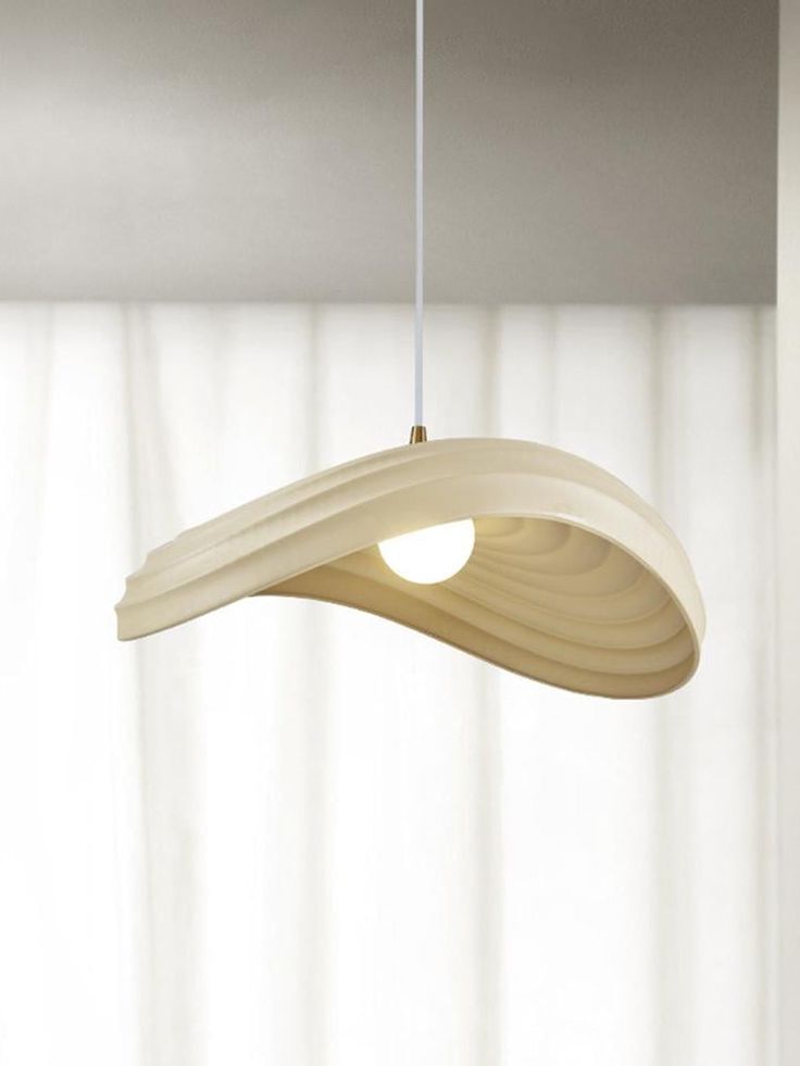 Boat Pendant Light – Flowing Resin E27 Ceiling Lamp Inspired by Ocean Diatoms