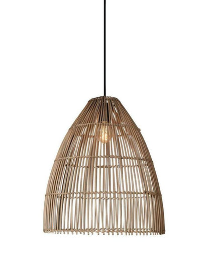 Handwoven Rattan Pendant Light – Natural Wicker Hanging Lamp for Warm & Elegant Interiors