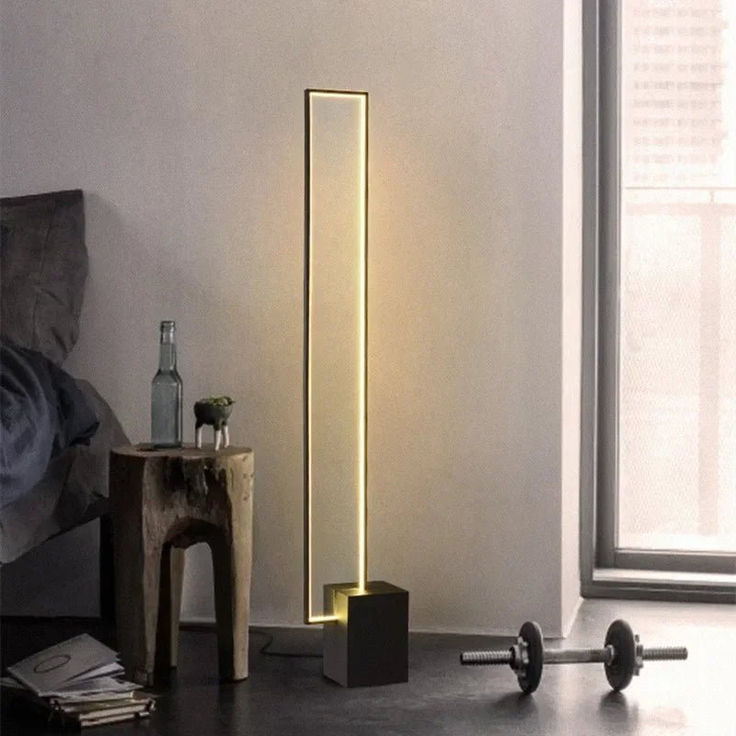 Modern Minimalist LED Floor Lamp – Slim Standing Light for Living Room, Bedroom & Office