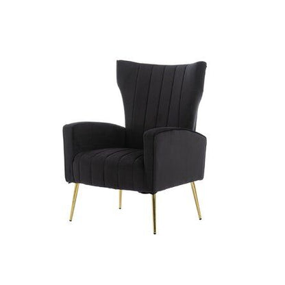 Luxury Wingback Velvet Lounge Chair – Stylish Accent Seating for Modern Interiors