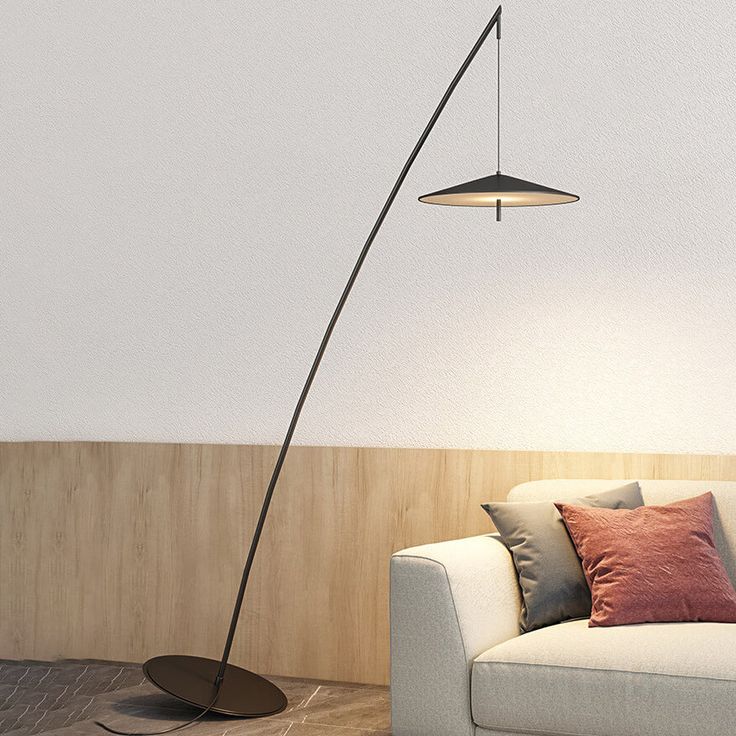 Minimalist Tall Pole Lamp with Foot Switch, Soft Warm Lighting & Acrylic Shade for Living Room & Bedroom