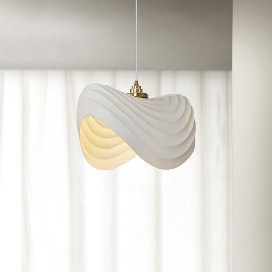 Nordic Wabi Sabi Pendant Light – Cream Style Resin LED Ceiling Lamp for Dining, Bar & Loft