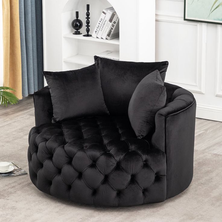 Luxury Oversized Velvet Cuddle Chair