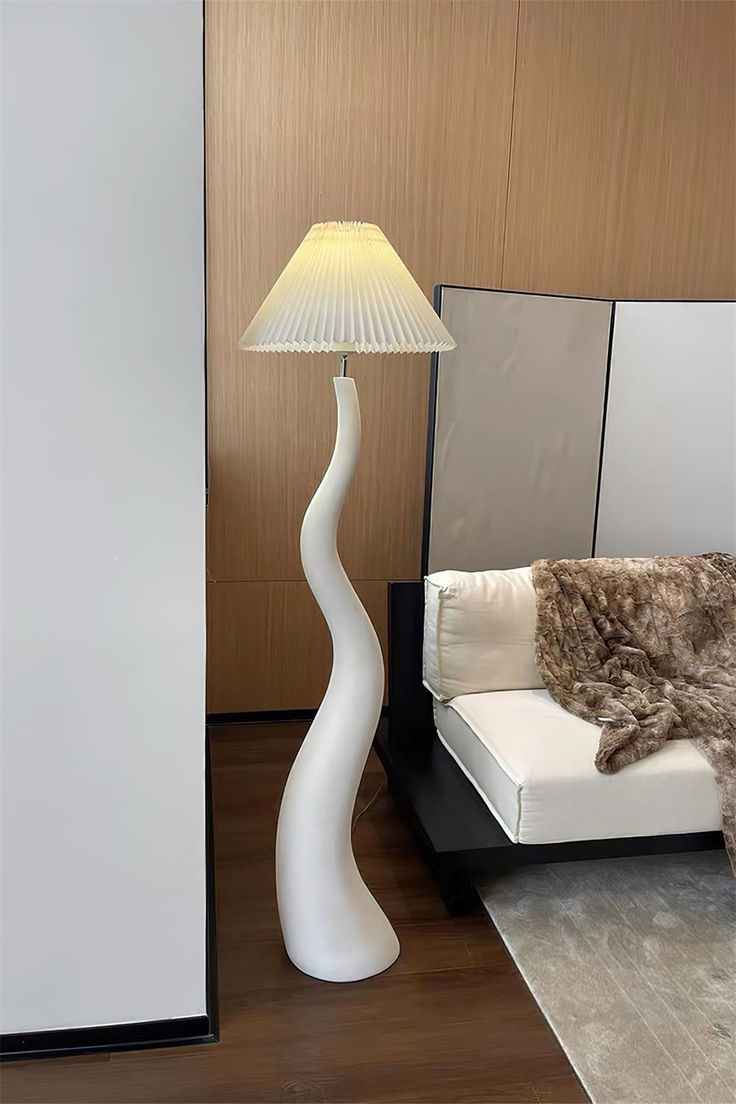 Nordic Cream Floor Lamp – French-Inspired Elegance for Modern Living