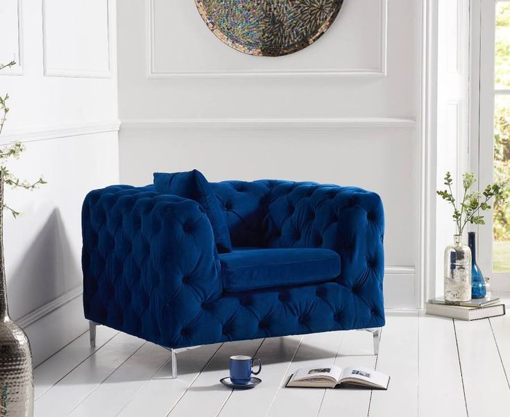 Modern Tufted Velvet Loveseat Sofa – Compact Luxury Accent Couch