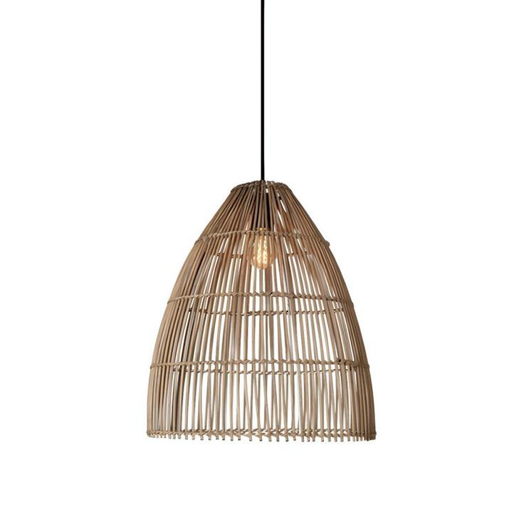 Handwoven Rattan Pendant Light – Natural Wicker Hanging Lamp for Warm & Elegant Interiors
