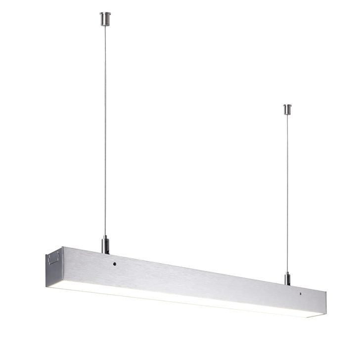 Modern LED Linear Suspension Light 120/240mm, Matte Black & White 3000K-6500K CCT Switchable
