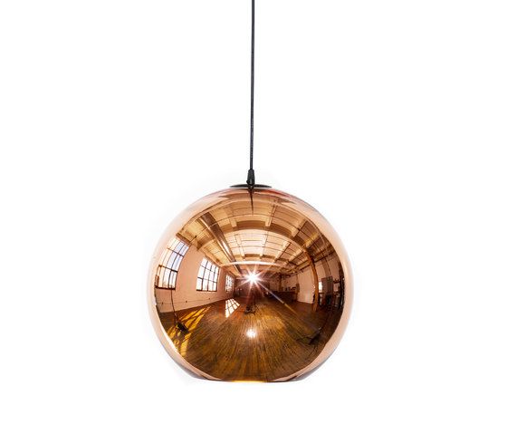 Modern Geometric Rose Gold Glass Globe Pendant Light