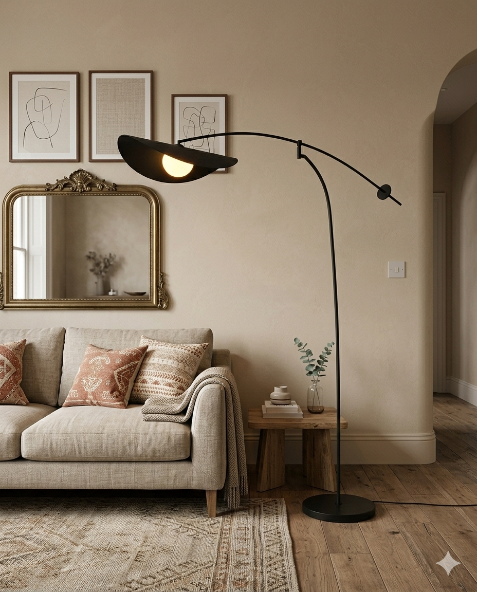 Minimalist Glass Globe Standing Lamp